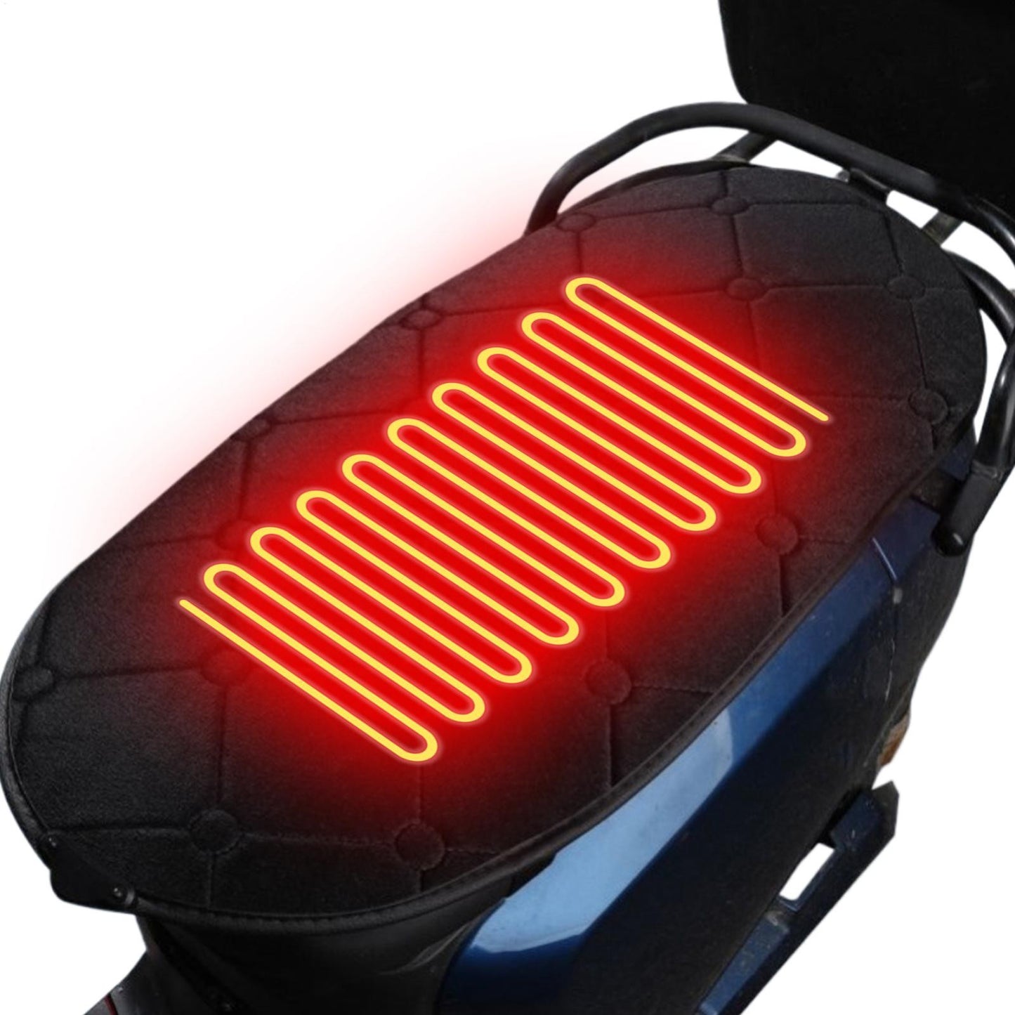 Almofadas de Assento Aquecidas USB para Motocicleta 5V 2A Almofada de Aquecimento para Moto Scooter Quente para Moto de Trilha ATV Snowmobile 67x32CM