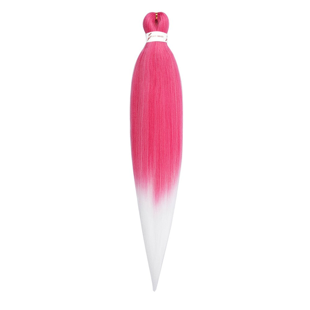Cabelo Sintético Trançado Pré-esticado Profissional Sem Coceira Fibra Que Sela Em Água Quente 30'' Ombre Textura Yaki Extensões de Cabelo para Trança
