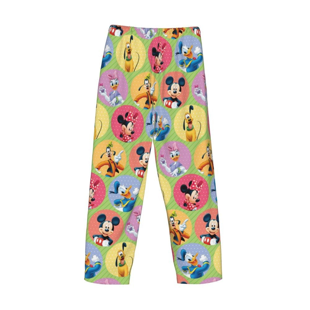 Custom Print Mickey Mouse Donald Duck Pajama Pants Men Sleep Sleepwear Bottoms with Pockets