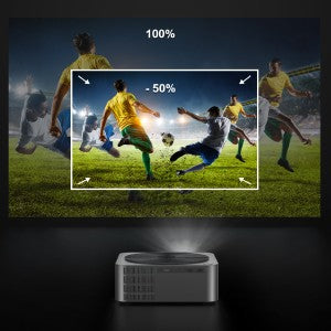 Projetor LED ULTIMEA Nativo 1080P Full HD 4K WiFi Bluetooth com Foco Automático, PK DLP Vídeo Projetor Smart Home Theater