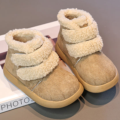 Thick Warm Plush Boots For Children 2025 New Designers Teenager Kid's Padded Boots Outdoor Hiking Boy's Girl's Snow Boots