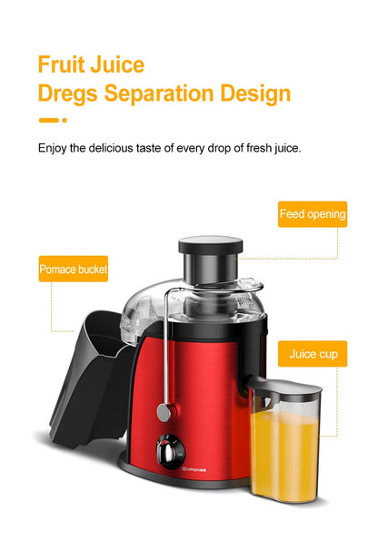 Espremedor de Laranja Elétrico 400W Liquidificador de Frutas e Vegetais Espremedor de Limão Máquina de Suco Multifuncional Eletrodomésticos 110/220V