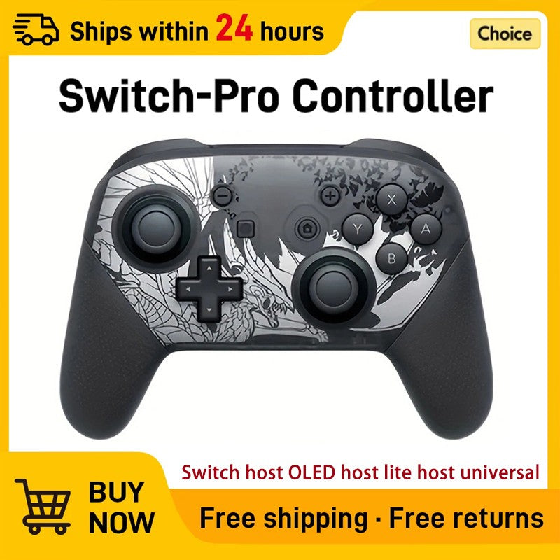 Wireless Bluetooth Gamepad Controller with Wake Function Joystick 6-Axis Gyro HD Vibration for Switch Game Console