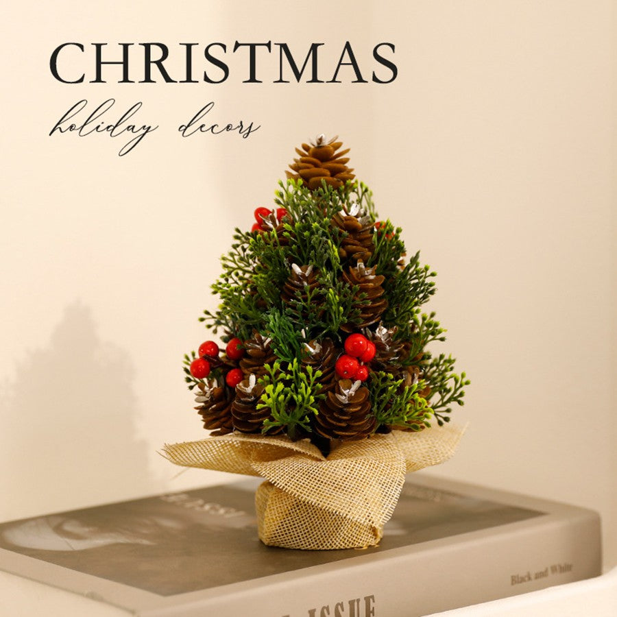Mini Small Christmas Tree Small Christmas Tree Christmas Tabletop Ornament Christmas Tree Decoration Supplies Desk Decoration