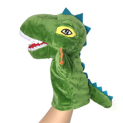 Animal Hand Finger Puppet Plushed Doll Educational Baby Toys Fox Bear Shark Simulator Soft Stuffed Toys Anime Doll Game For Girl