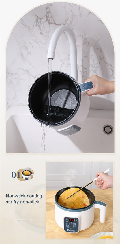 Panela Elétrica de Arroz Multicooker Multifuncional Panela de Sopa Mini Hotpot Eletrodomésticos de Cozinha Ofertas para 1-2 Pessoas