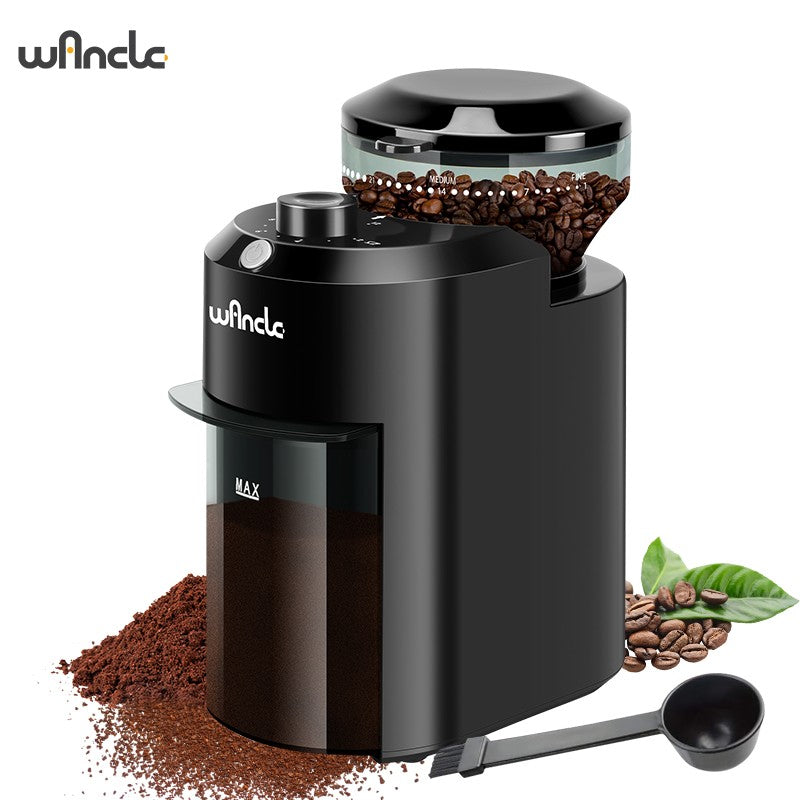 Moedor de Café Elétrico de Rebarba Wancle, Moedor Cônico Ajustável para Grãos de Café com 28 Configurações Precisas de Moagem 220V/120V