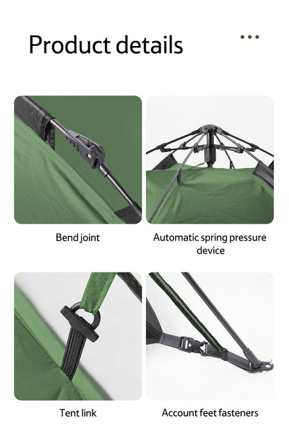 Naturehike Camping Automatic Tent One Touch Waterproof Roof Top Tents Double Door 3 Person Tent Outdoor Beach Fish Shelter Tent