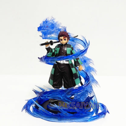 Demon Slayer Kimetsu no Yaiba Bonecos de Ação Kamado Tanjirou Kamado Nezuko Anime Figma Dragão Efeito Brinquedo Modelo PVC Boneca Juguetes