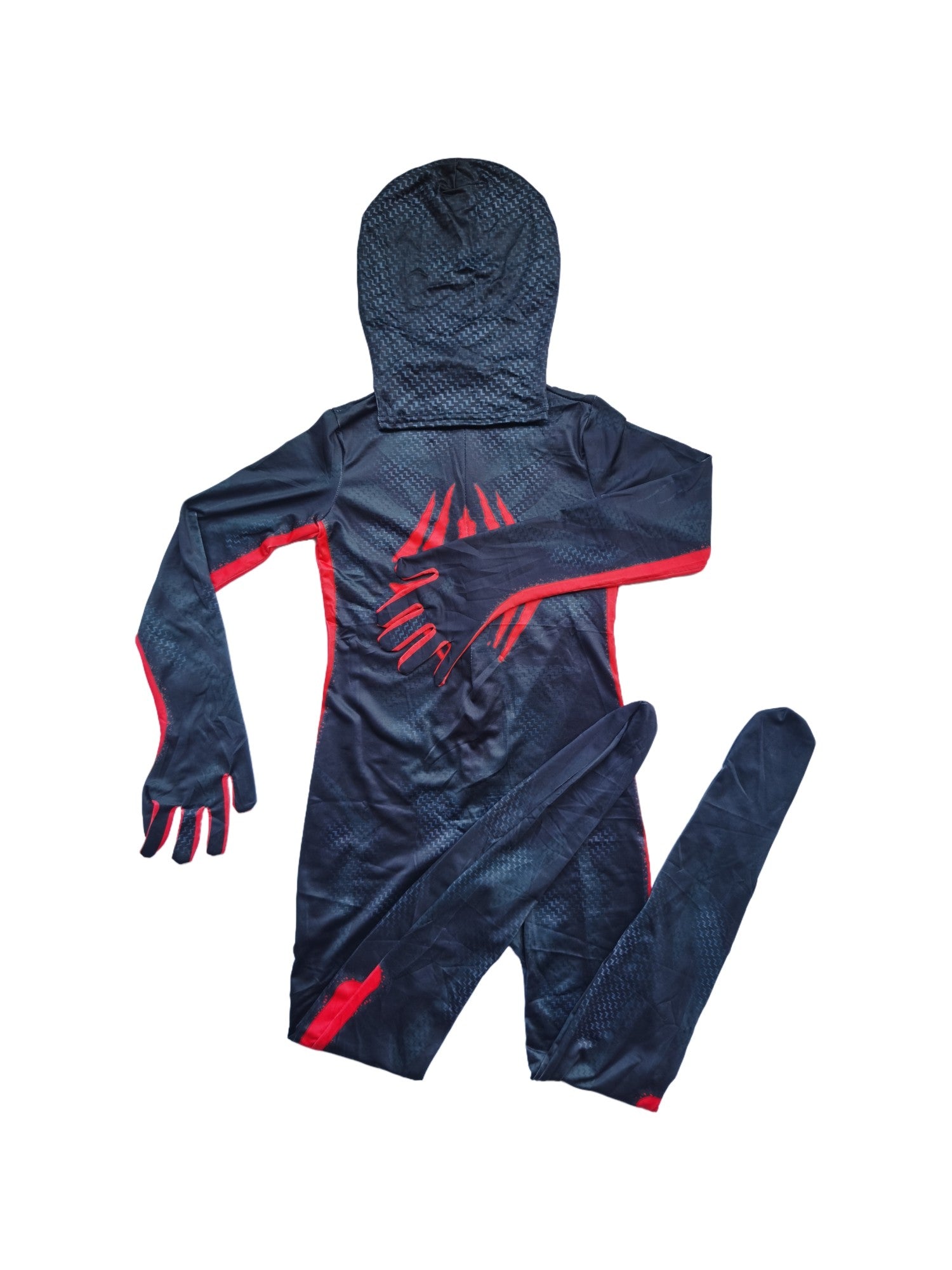 Kids Hero Costume Jumpsuit with Mask - Full Body Zip Up Outfit for Boys Halloween Birthday Party Cosplay Dress Up