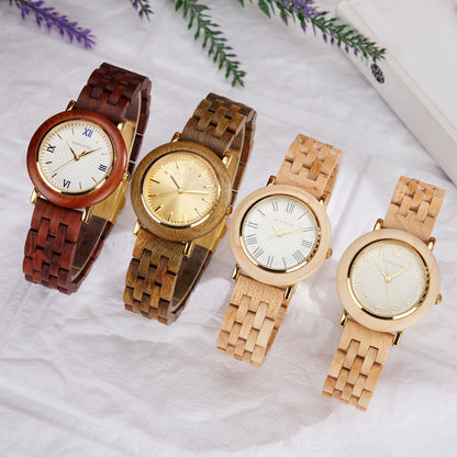 BOBO BIRD Women’s Custom Wooden Watch – Eco-Friendly Personalized Gift Quartz Wristwatch with Engraving Option Dropshipping