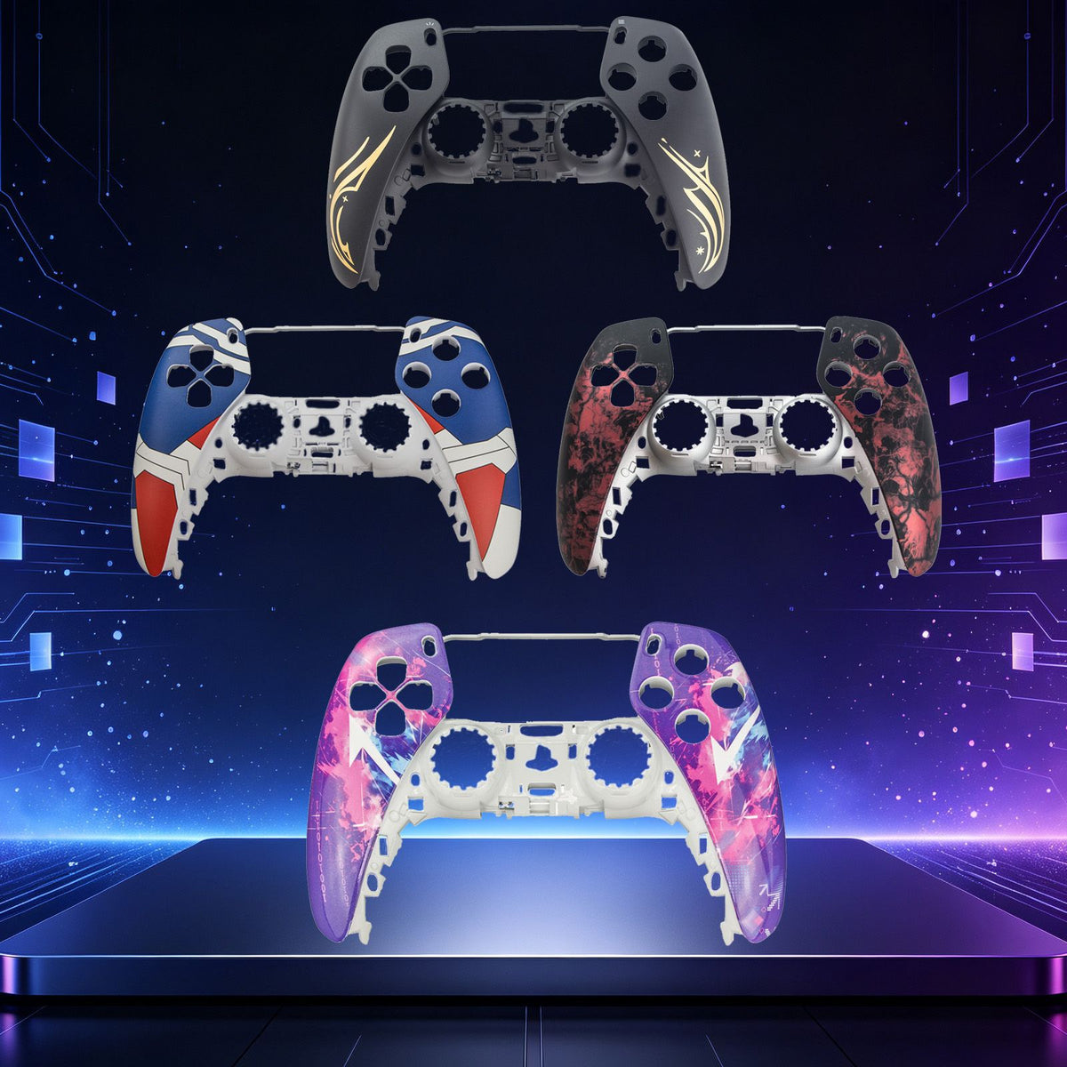 for PS5 Gaming Controller Shell Faceplate Cover Compatible for Playstation 5 Replacement Housing Shell Console Game Controller
