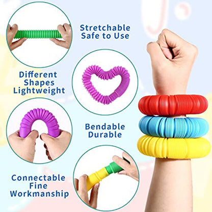 5-50PCS Colorful Telescopic Tubes adult kids stress relief sensory toy adult kids birthday Party Favors Telescopic Pinata Filler