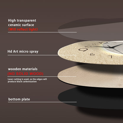 Modern Simple Wall Clock, Silent Quartz Clock, Bedroom Clock Living Room Sofa Background Decoration Wall Clock, No Battery