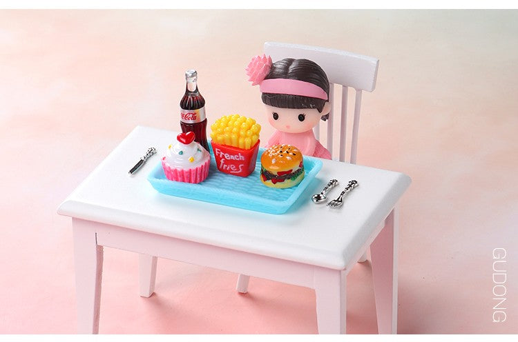 Miniatura Fofa 1:6 Supermercado de Casa de Bonecas Comida Lanches Mini Bolo Vinho Bebida para Acessórios de Cozinha de Boneca Blyth BJD