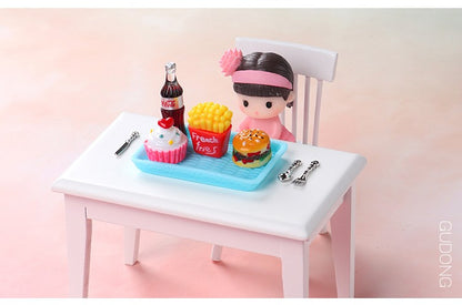 Miniatura Fofa 1:6 Supermercado de Casa de Bonecas Comida Lanches Mini Bolo Vinho Bebida para Acessórios de Cozinha de Boneca Blyth BJD