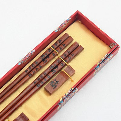 Hashis de madeira 2 pares com descanso características chinesas China Affairs apresenta melhor presente pauzinhos lembrança