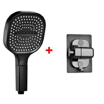Chuveiro de alta pressão com painel grande de 13CM, com filtro, 3 modos, bico de pulverização de grande fluxo, chuveiro quadrado para banheiro