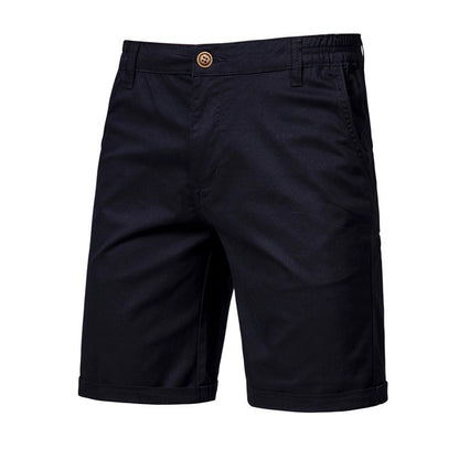 Men Summer Soild Cotton Shorts For Man Casual Business Shorts Elastic Waist Sport Beach Shorts Gym Running Shorts Male Clothing