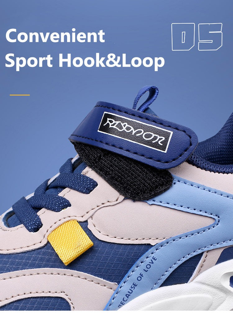 Four Seasons Sport Kids Sneakers Boys Casual Shoes For 5-16Years Children School Walking Non-slip Outdoor Running Shoes Leather