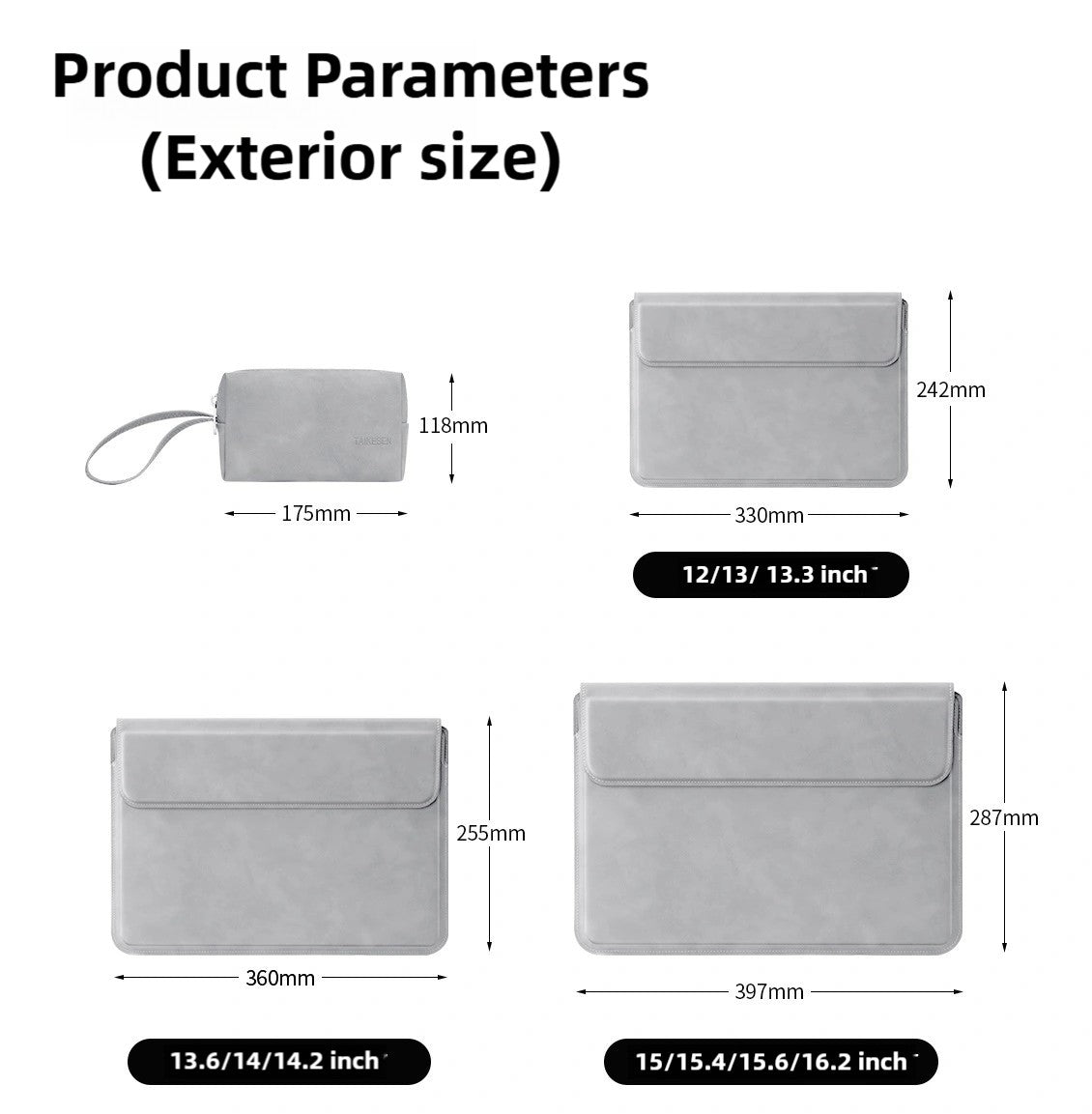 Laptop Sleeve Case 13 14 15 15.6 Inch For Huawei HP DELL Liner Sleeve Bag For Macbook Air Pro 13 13.6 M4 Notebook Bags Men Women