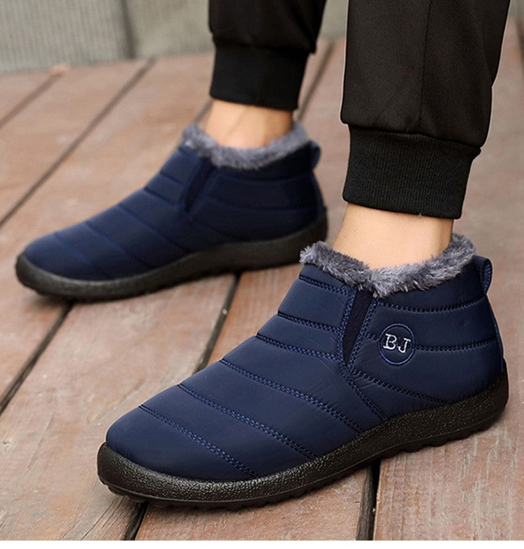 Men Boots 2025 Winter Shoes For Men Waterproof Snow Boots Winter Botas Hombre Warm Fur Ankle Boots Mens Botines