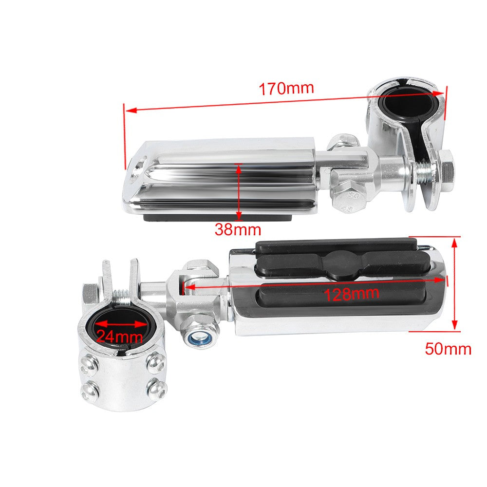 1 1/4" 32mm Motorcycle Foot Rest Highway Engine Guard Foot Pegs Mount Footrest For Harley Touring Honda Kawasaki Suzuki Yamaha