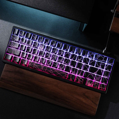 XVX Spider Web Keyboard M67 JadeStone With IMD-Tech Keycaps Tri-Mode Connection Custom RGB Backlight Keyboard 60%