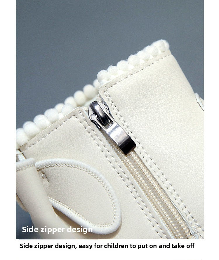 Autumn Winter Baby Kids Short Boots Super Warm Boys Girls Shoes Pu Leather Children Boots Fashion Toddler Boots Kids Snow Shoes