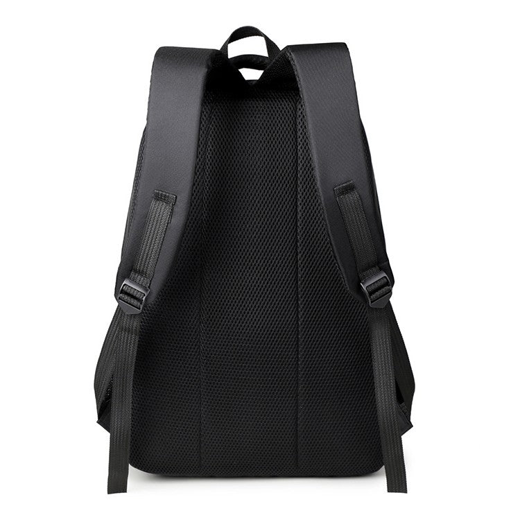 Men's large-capacity backpack, fashionable laptop bag, suitable for travel and business, equipped with secure zipper closure and