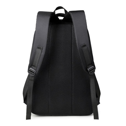 Men's large-capacity backpack, fashionable laptop bag, suitable for travel and business, equipped with secure zipper closure and