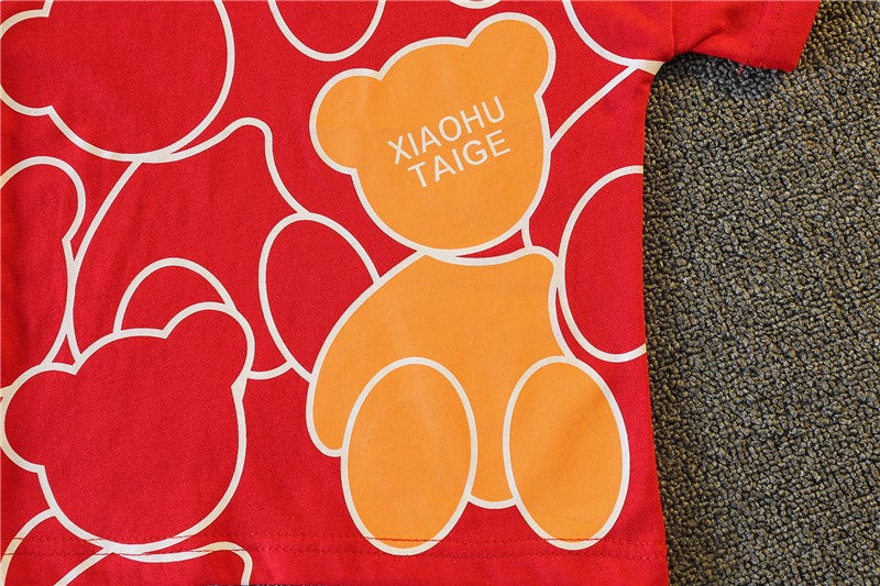Novo Terno de Roupa de Verão para Bebê Meninas Moda Infantil Meninos Desenho Animado Camiseta Shorts 2 Peças/Conjuntos Traje Casual para Crianças Agasalhos