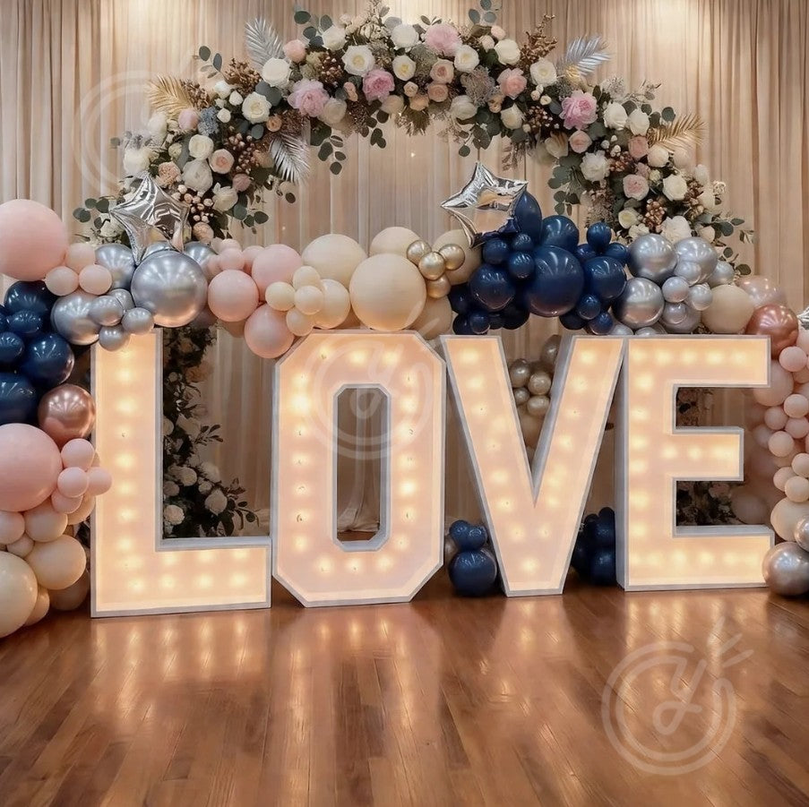 Love Light Up Signage Custom Wedding Decor Sign Bulb Giant Outdoor LED Marquee Letters Party Wedding Birthday Illuminated Sign