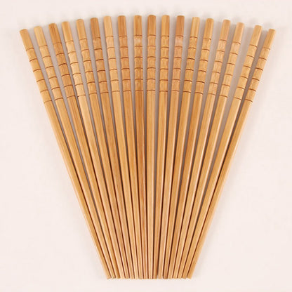 1/5 Pair Pure manual Natural Bamboo Wood Chopsticks Healthy Chinese Carbonization Chop Sticks Reusable Hashi Sushi