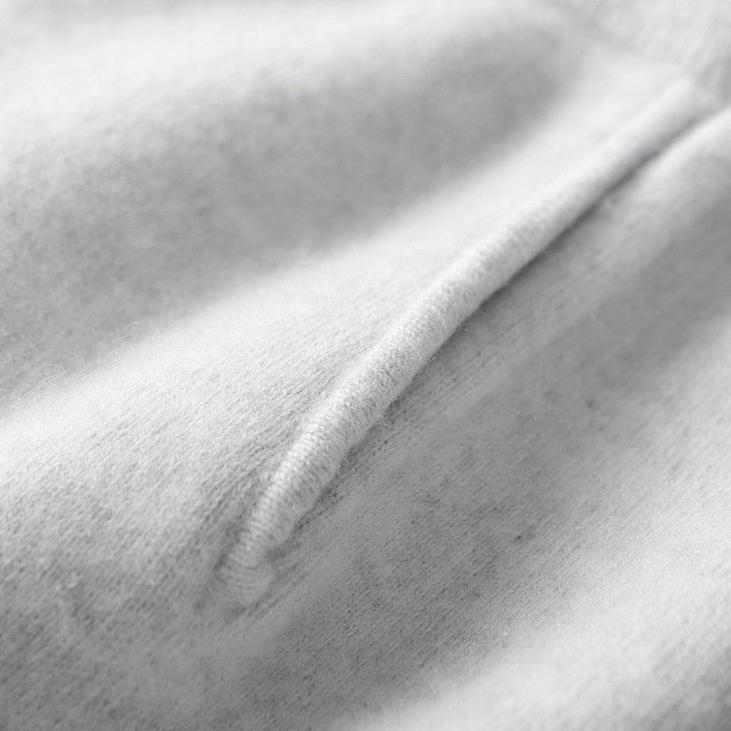 ADDONEE Men's 100% Wool Hoodie Cardigan Straights Leg Pants Set Autumn Winter Thick Cashmere Knitwear Sweater Trousers Suit