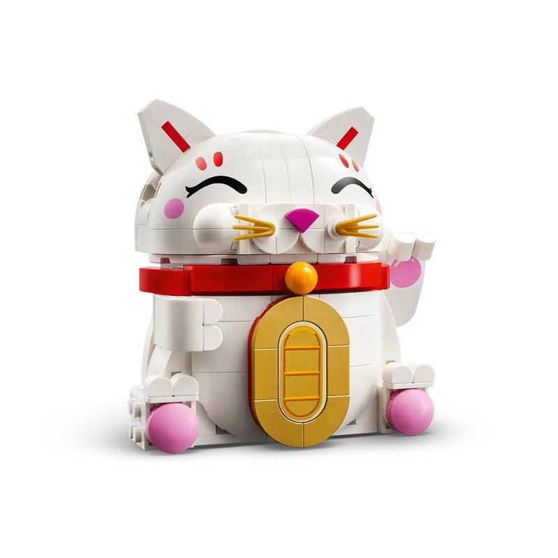 Lego Lucky Lucky Lucky Cat Blocos de Montar Ano Novo Modelos Decorativos de Tijolos Educação Brinquedos DIY Presentes Infantis