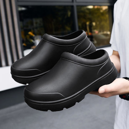 2025 New Style Men Women EVA Chef Shoes Non-slip Waterproof Oil-proof Shoes Comfortable Workers Slippers  Outdoor Fishing Shoes