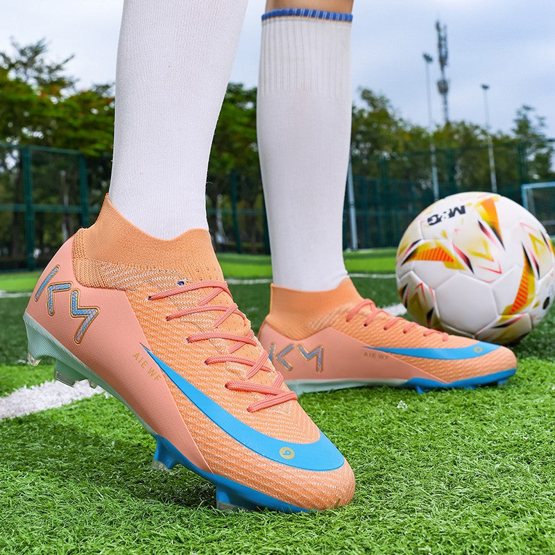 New Men Soccer Shoes Adult Futsal Sport Indoor Football Boots Cleats Non-Slip Boys Grass Ultralight Turf Comfortable Match