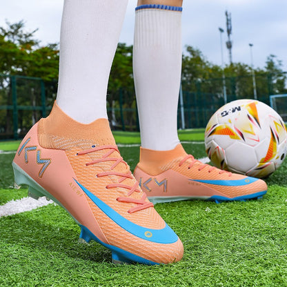 New Men Soccer Shoes Adult Futsal Sport Indoor Football Boots Cleats Non-Slip Boys Grass Ultralight Turf Comfortable Match