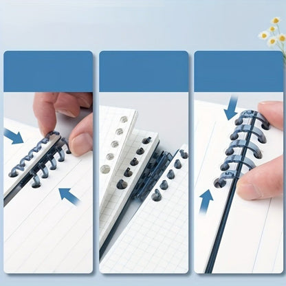 Top-Flip Loose-Leaf Notebook – Wooden, 360° Flipping, Double-Sided No Ink Leakage, Office Essential