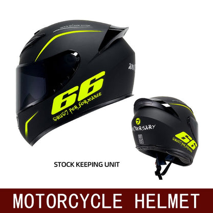 Capacete de motocicleta de inverno masculino e feminino quatro estações universal motocicleta capacete completo motocicleta retrô de cruzeiro bolinhas
