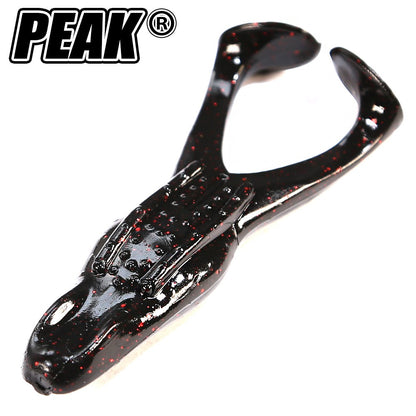PEAK Floating Frog Topwater Lure Silicone Thunder Fishing Lure Double Propeller Soft Bait Artificial Wobbler For Fishing