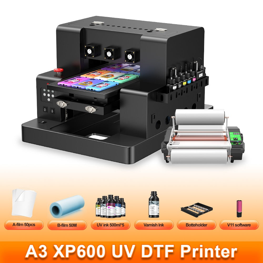 US/EU Stock A3 XP600 DTF Printer Machine A3 UV Sticker Printer DTF Printer Direct to Film Print DTF Printer A4 T-Shirt Printer
