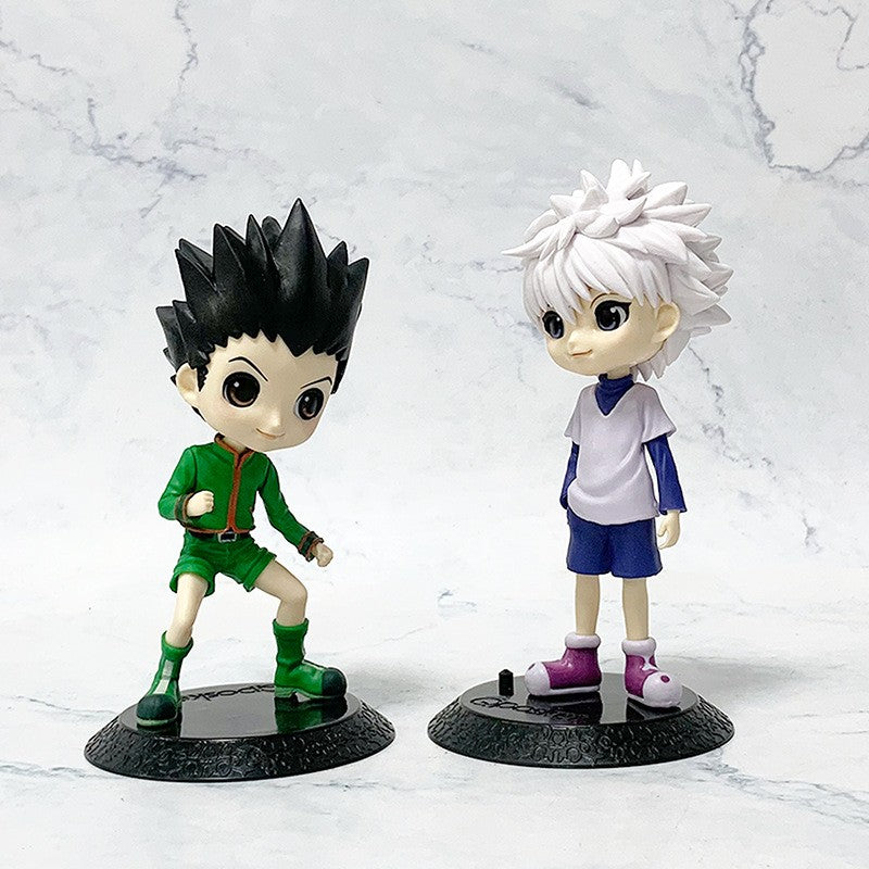 13cm Anime Figures Hunter X Hunter Killua Qposket Colecionável Pvc Brinquedos Action Figure Desenho Boneca Decoração De Mesa Modelo De Presente