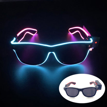 New Cool Wireless Glowing LED Light Up Glasses For Rave Festival Party Luminous Neon Mosaic Sunglasses Club Disco Eye Glasses