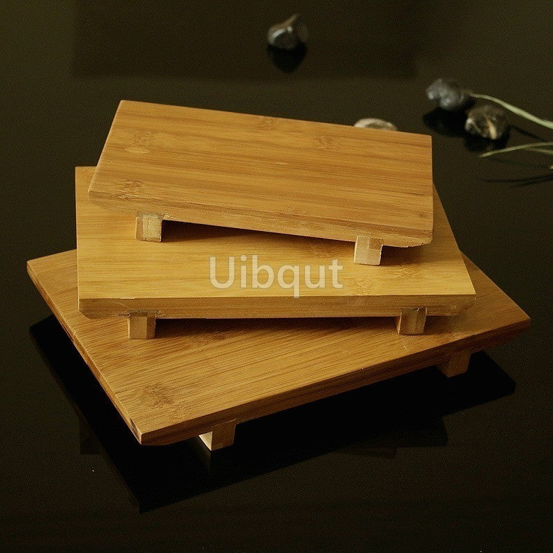 Bamboo Sushi Board boat plate Rectangular Platform Cooking Sashimi basin Japanese Korean Cuisine Tableware Serving Plate Tray