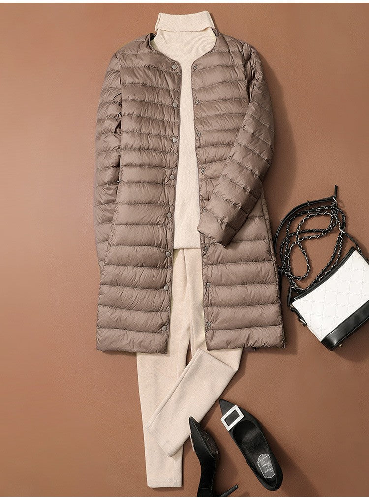S/M Women Winter Coats 2024 New Autumn Winter O-Neck Female Thin Duck Down Jackets Portable Windproof Puffer Parkas 0-10?