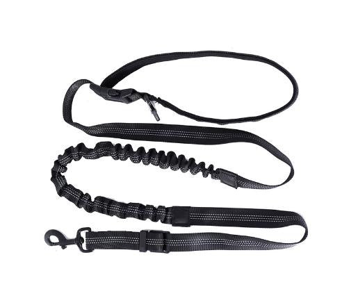 Coleira para Cachorro Mãos Livres para Passear, Correr, Caminhar, Ajustável, com Cinto na Cintura, Alça de Peito, Corda de Tração e Acessórios para Cães