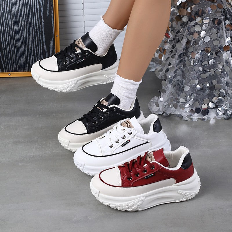 2025 Autumn Winter New Women's Platform Dad Shoes - Versatile Casual Shoes Women's Height Increasing Breathable Sneakers
