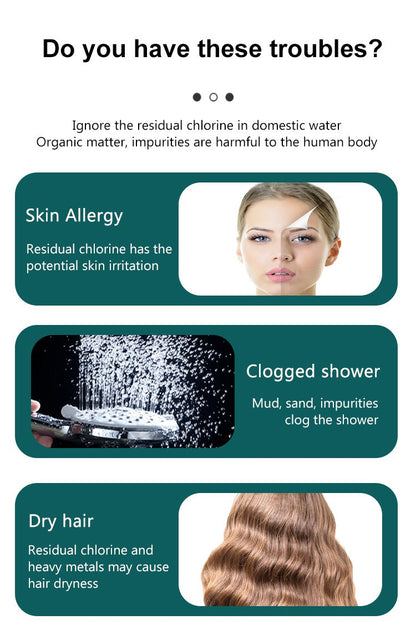 High Pressure Showerhead 3 Modes Water Saving Pressurized Shower Head Massage And Skin Beauty Multifunctional Shower Head